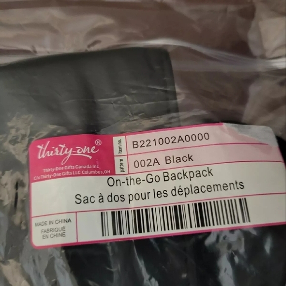 NWT On-the-Go Backpack - Black - Picture 3 of 3